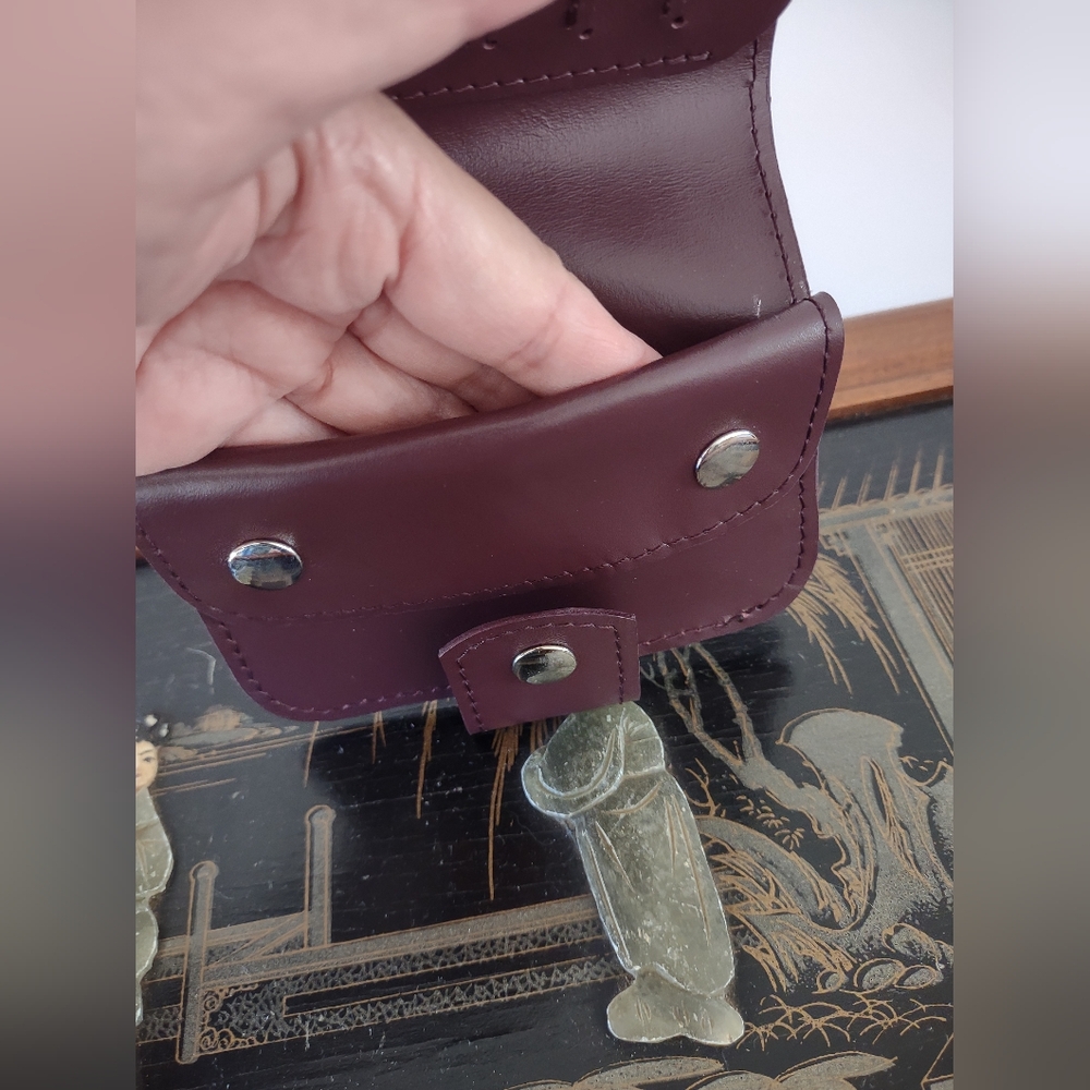 Leather Crossbody Shoulder Bag And Wallet - Picture 13 of 16
